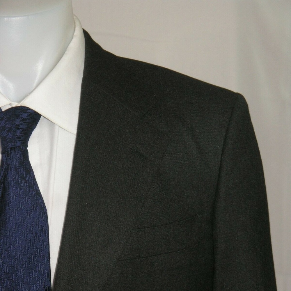 Franck Namani Ultimum Solid Gray Super 150 Three Roll Two Suit Jacket 40R